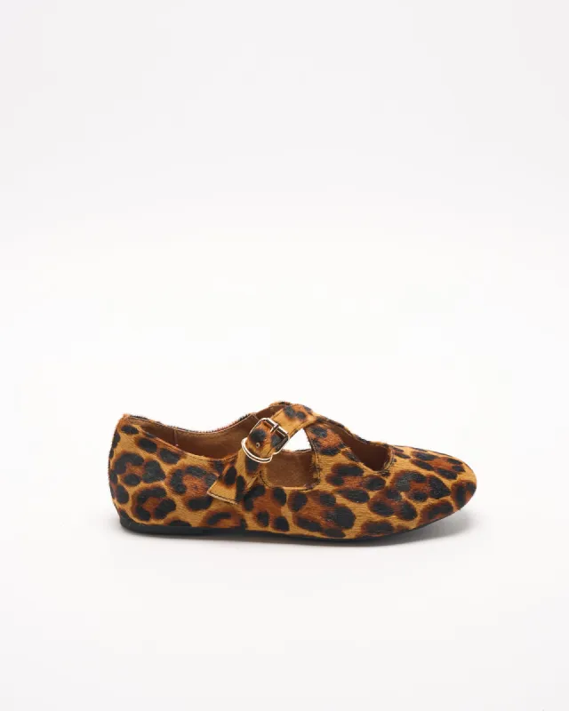 Rani Leather Ballet - Tan Leopard sold by Walnut Melbourne