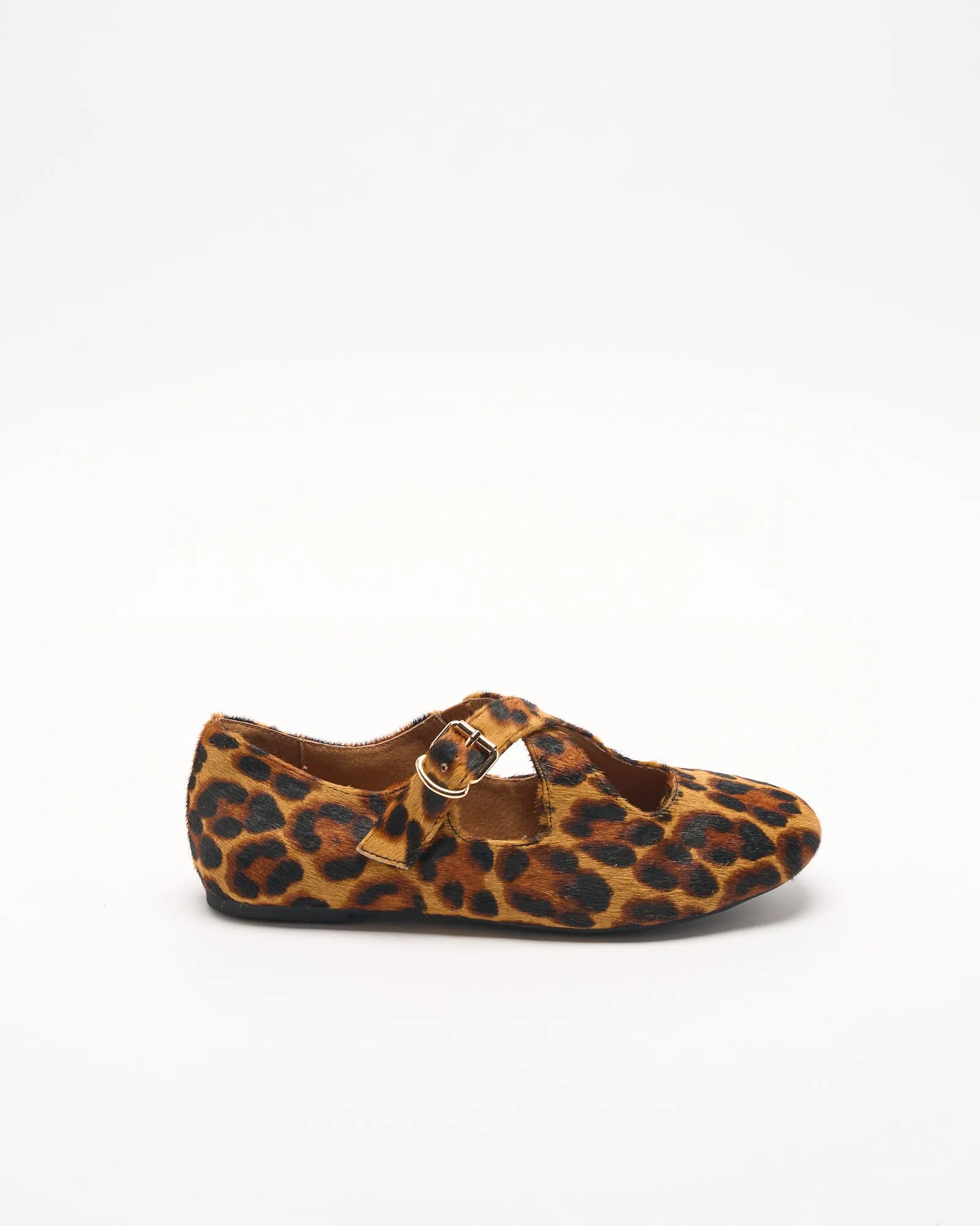 Rani Leather Ballet - Tan Leopard sold by Walnut Melbourne