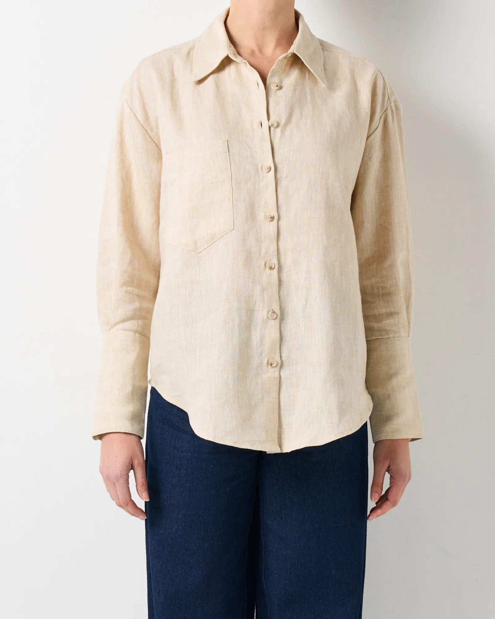 Ritz Shirt - Oatmeal sold by Walnut Melbourne