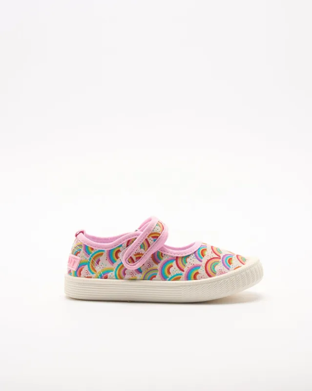 Mary Jane Canvas - Rainbows sold by Walnut Melbourne