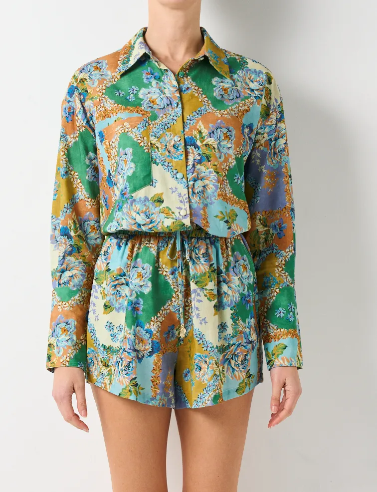 Ritz Shirt - Peony Patchwork sold by Walnut Melbourne product image thumbnail 3