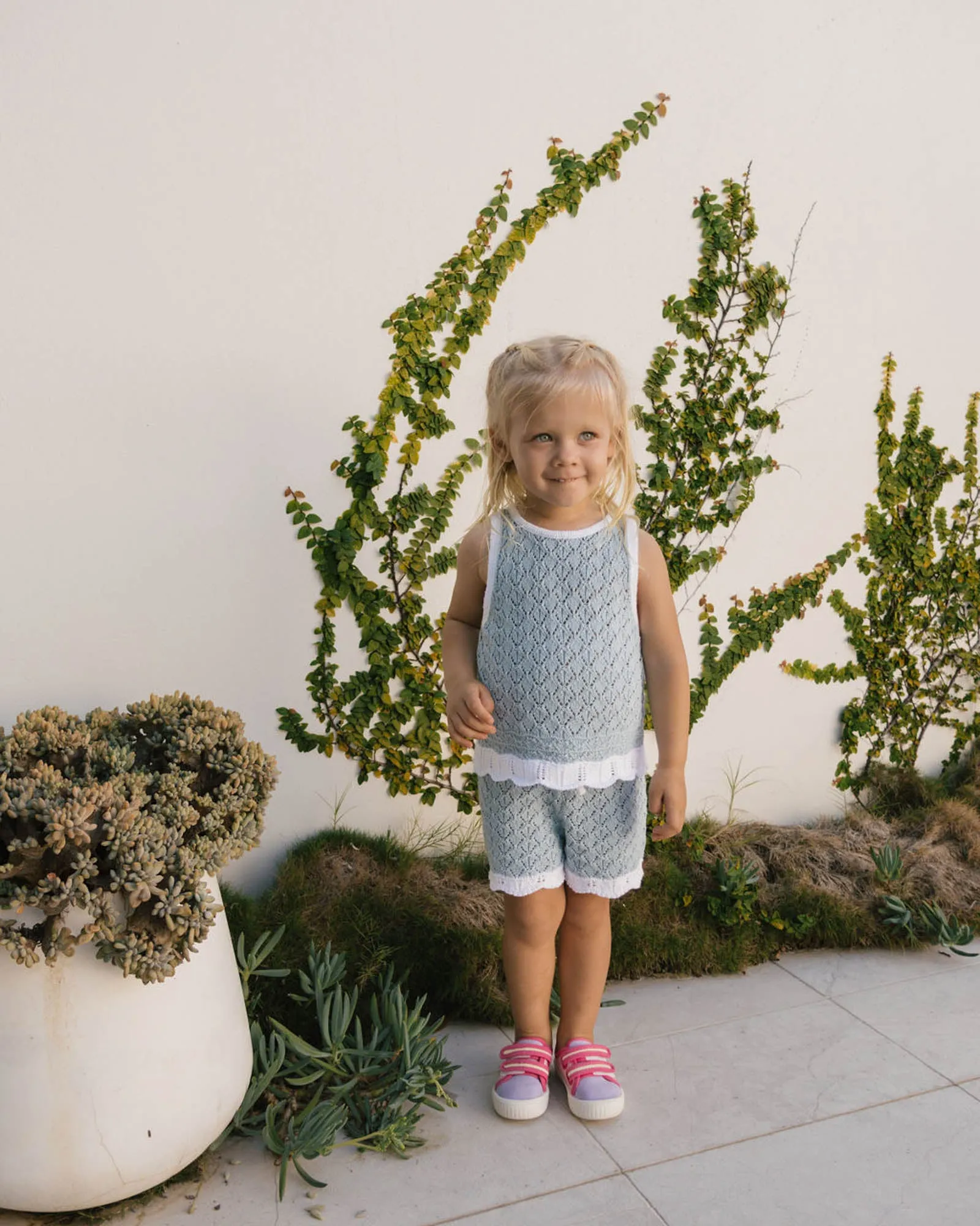 Bella Knit Tank - Blue and White sold by Walnut Melbourne product image thumbnail 3