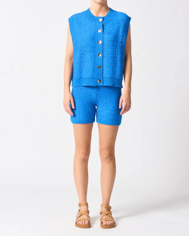 Ravello Knit Vest - Blue made by Walnut Melbourne