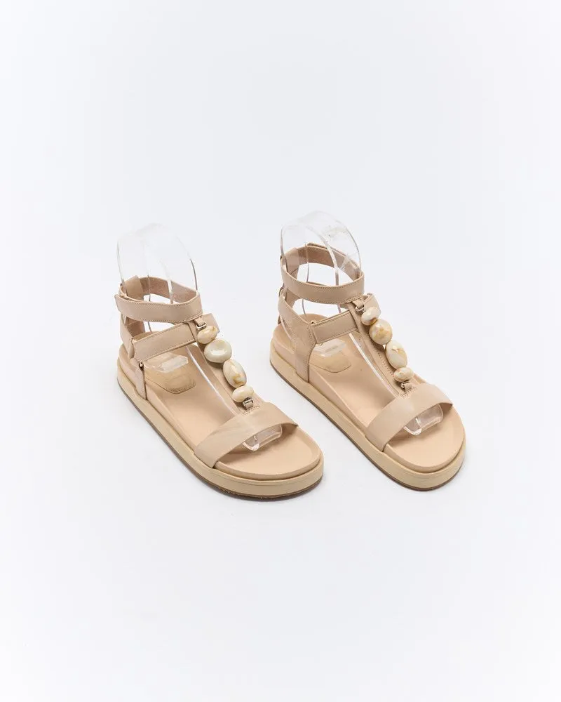Mietta Leather Sandal - Oyster sold by Walnut Melbourne product image thumbnail 2