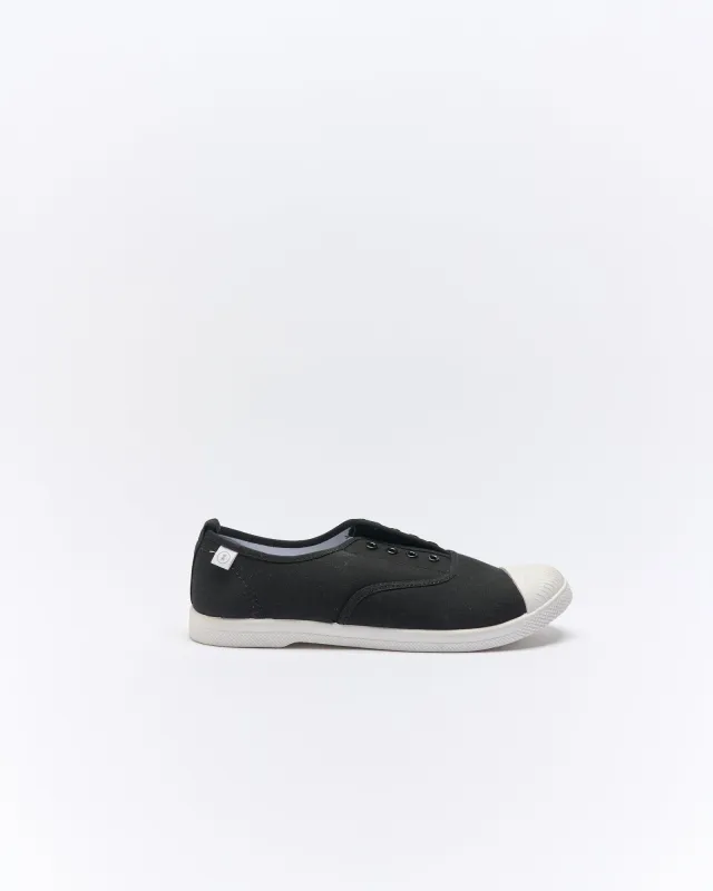 Euro Canvas Plimsole - Black made by Walnut Melbourne