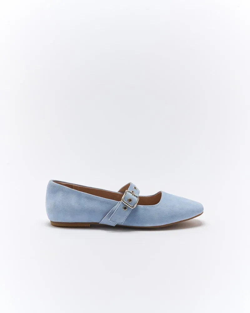 Bianca Leather Ballet - Sky Suede sold by Walnut Melbourne