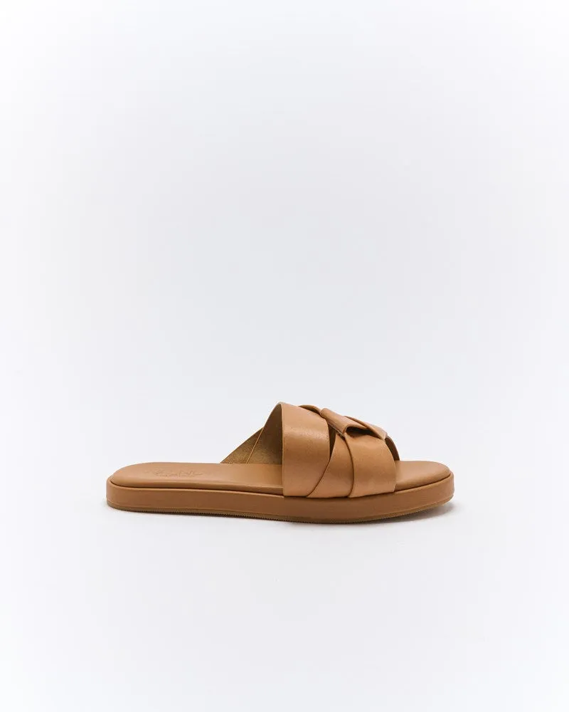 Laine Leather Slide - Coconut Tan sold by Walnut Melbourne