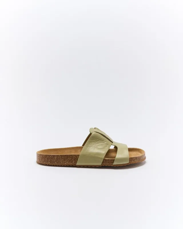 Bay Leather Slide - Sage sold by Walnut Melbourne