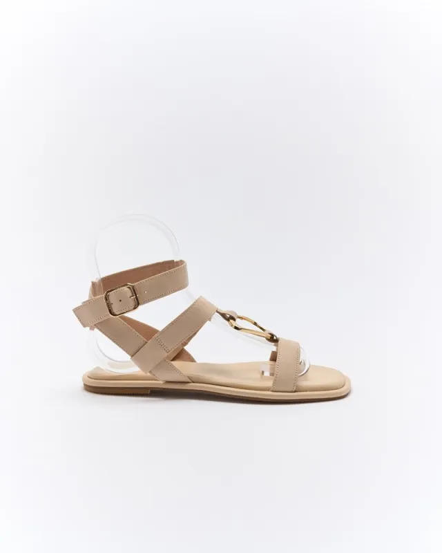Rhodes Leather Sandal - Oyster sold by Walnut Melbourne