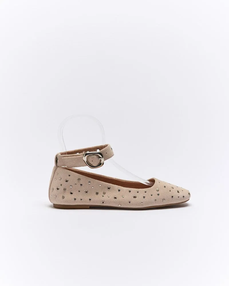 Bexley Ballet - Beige Suede sold by Walnut Melbourne
