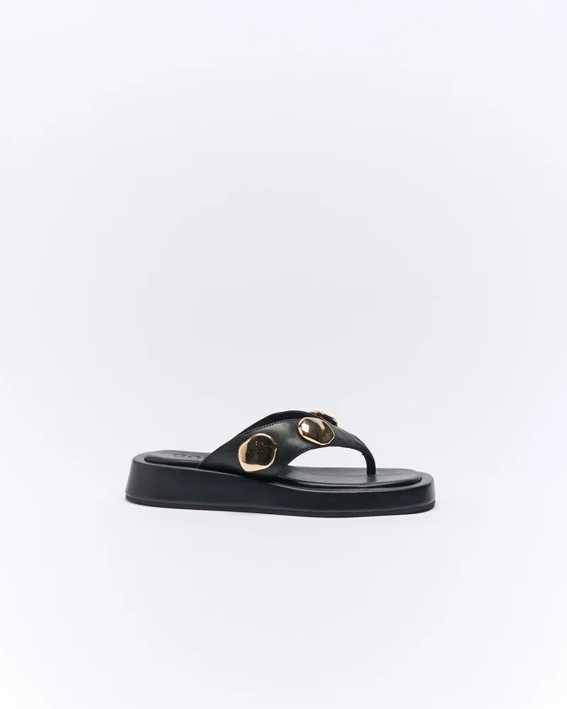 Boston Leather Slide - Black sold by Walnut Melbourne