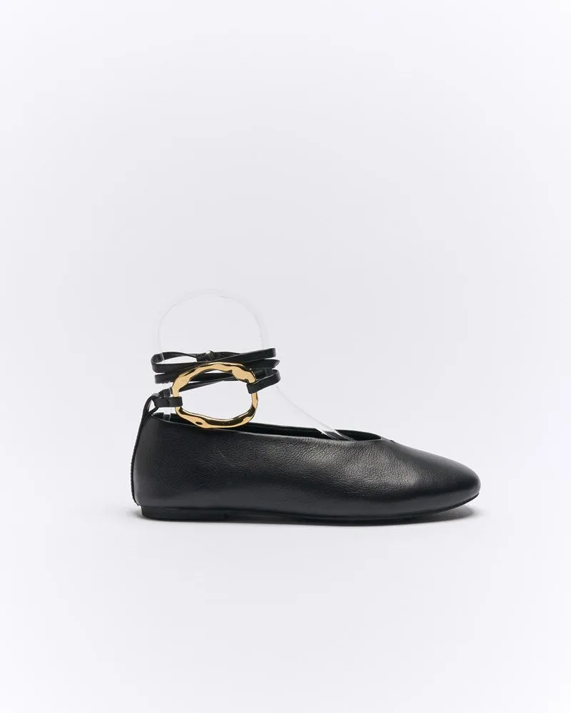Zinnia Leather Ballet - Black sold by Walnut Melbourne