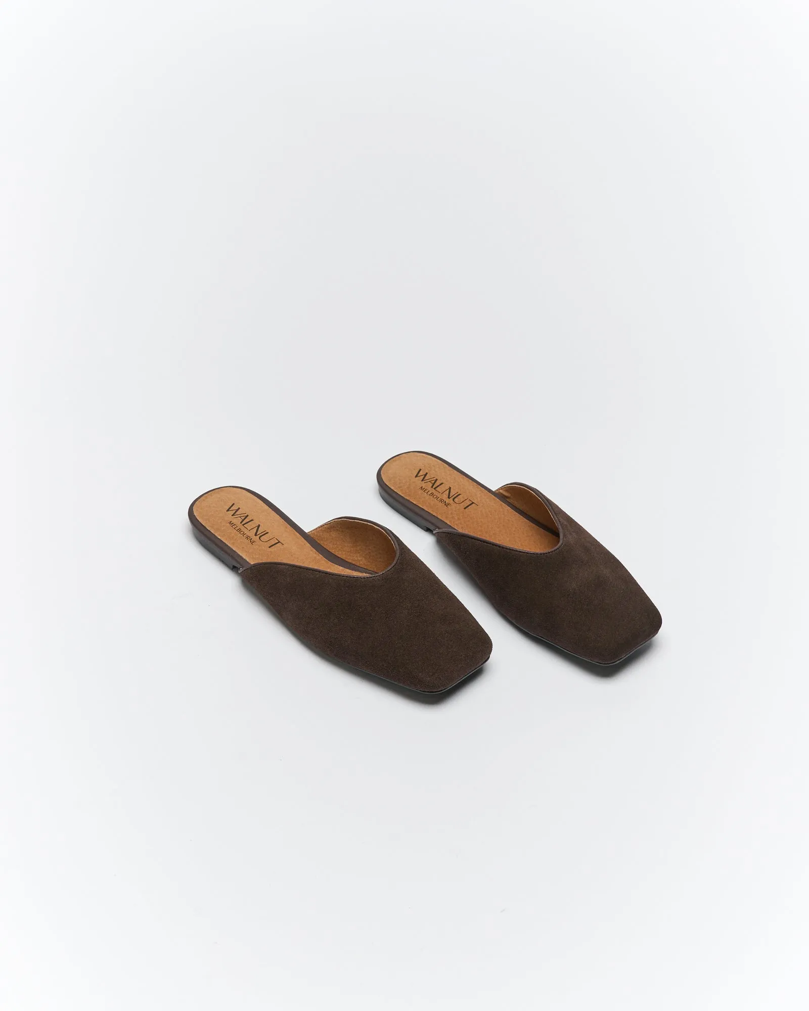 Tyla Leather Mule - Bitter Choc Suede sold by Walnut Melbourne product image thumbnail 2