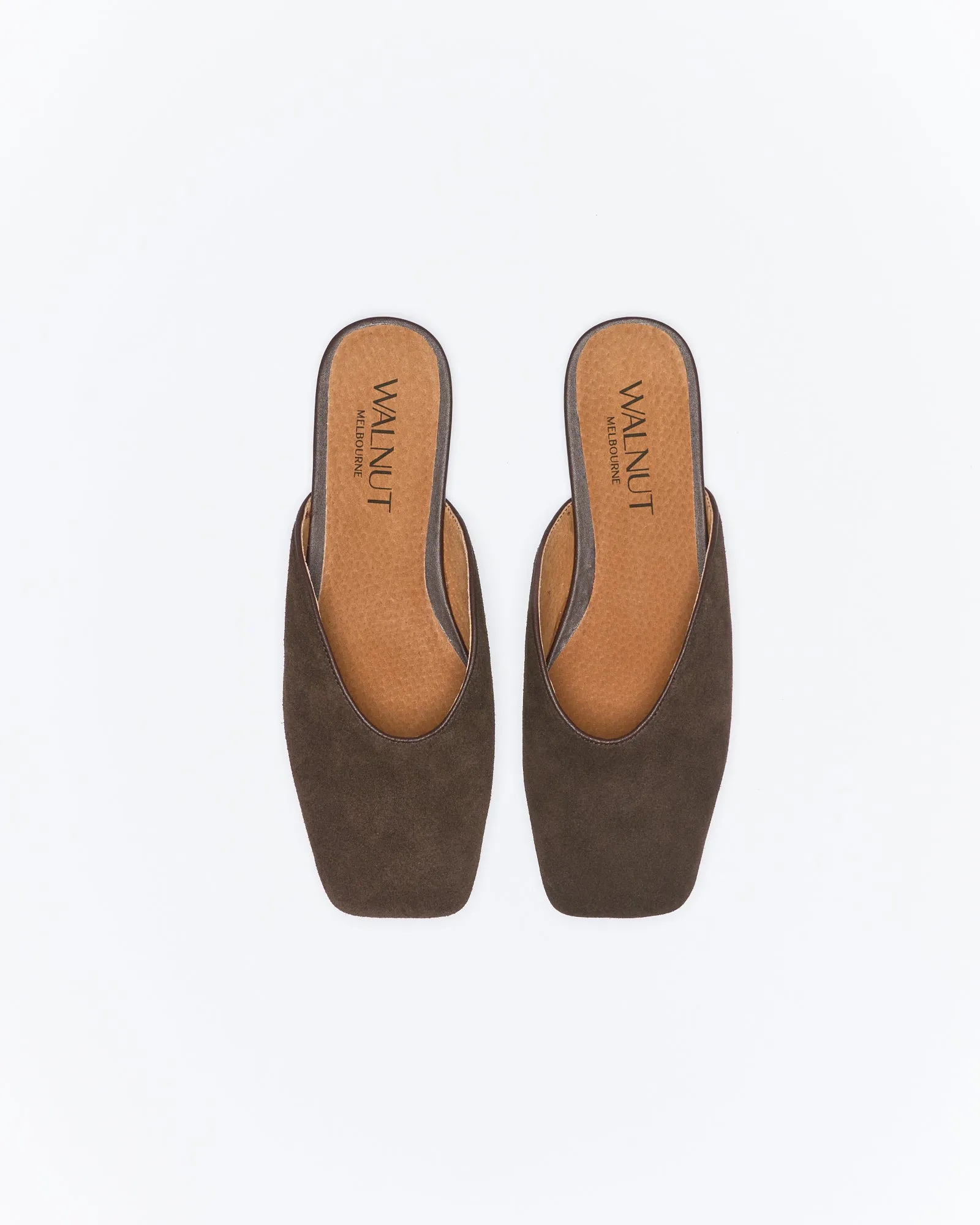 Tyla Leather Mule - Bitter Choc Suede sold by Walnut Melbourne product image thumbnail 3