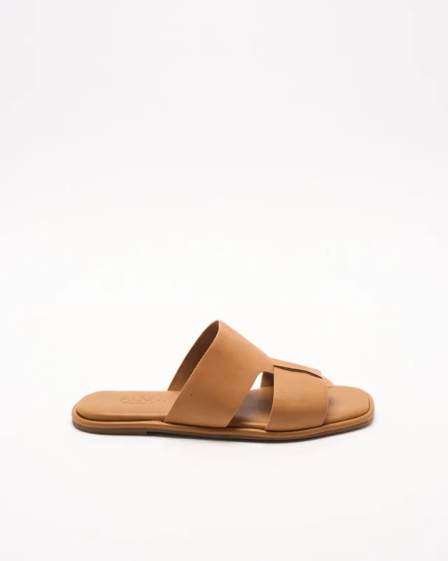 Roma Leather Slide - Coconut Tan sold by Walnut Melbourne