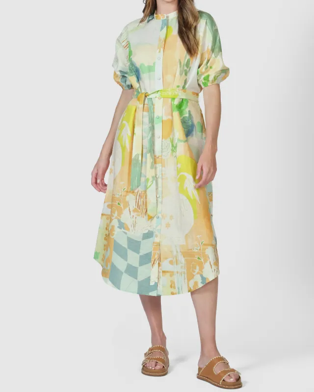 Berlin Shirt Dress - Rhodes Palace sold by Walnut Melbourne