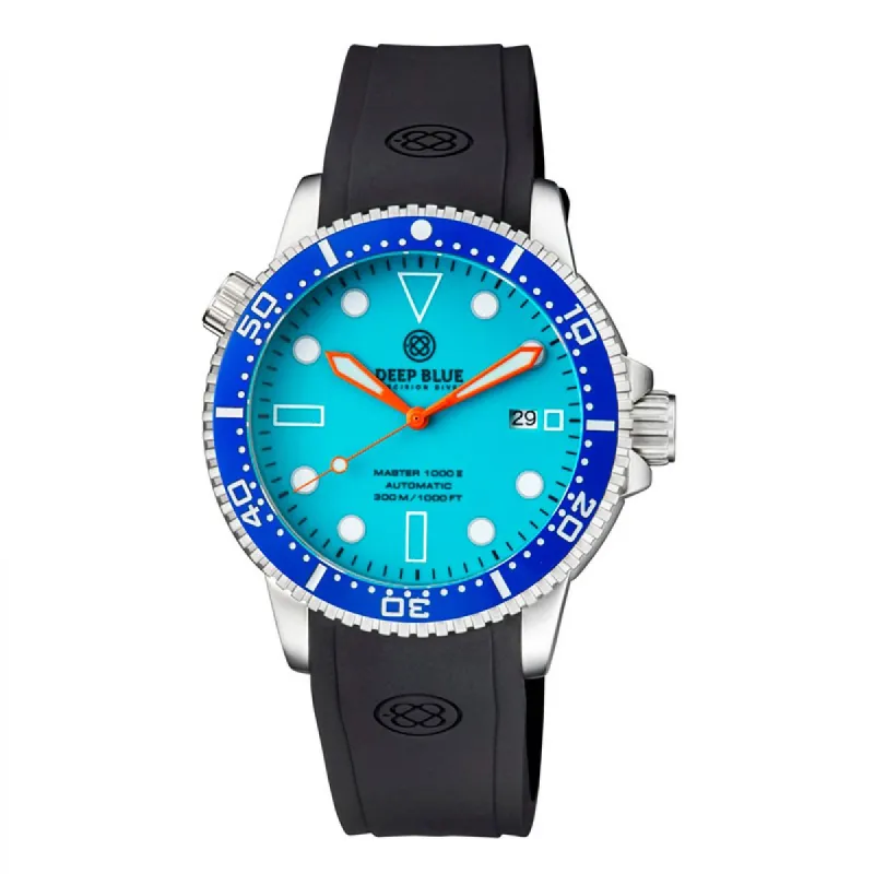 Deep Blue Master 1000 II MSTR442BLUEFULLLUM Heren Horloge 44MM 30 ATM sold by Watch2Day