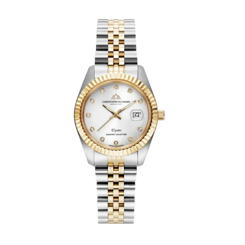 Christophe Duchamp Diamond Elysees CD7201-5 dames Horloge 33mm 5ATM sold by Watch2Day