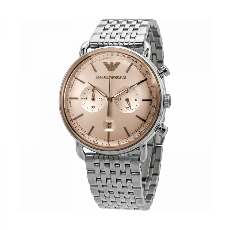 Emporio Armani AR11239 QUARTZ STEEL 5 ATM 43MM sold by Watch2Day
