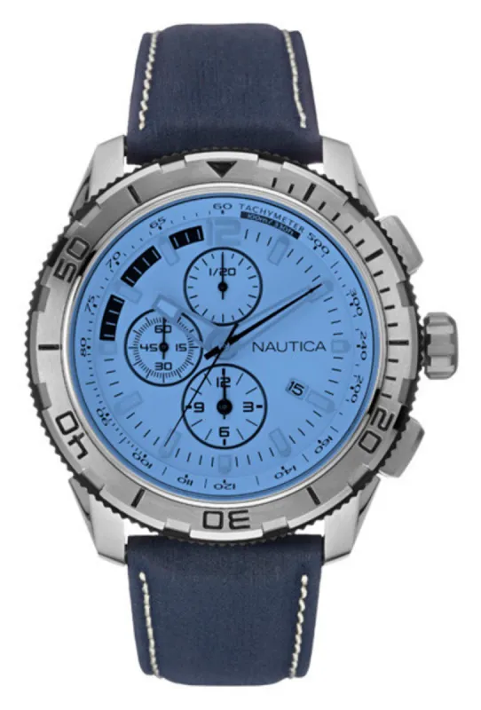 Nautica NAI19519G Heren Horloge 44mm 10 ATM sold by Watch2Day