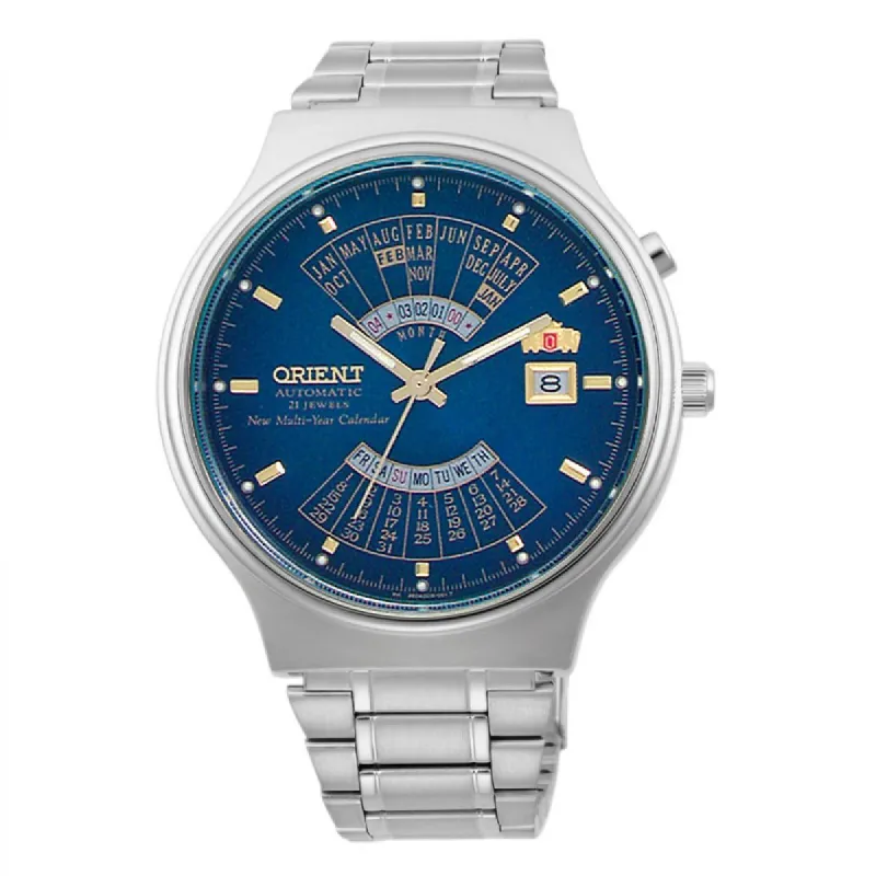 Orient Watch FEU00002DW Men Silver 43mm 5 ATM sold by Watch2Day