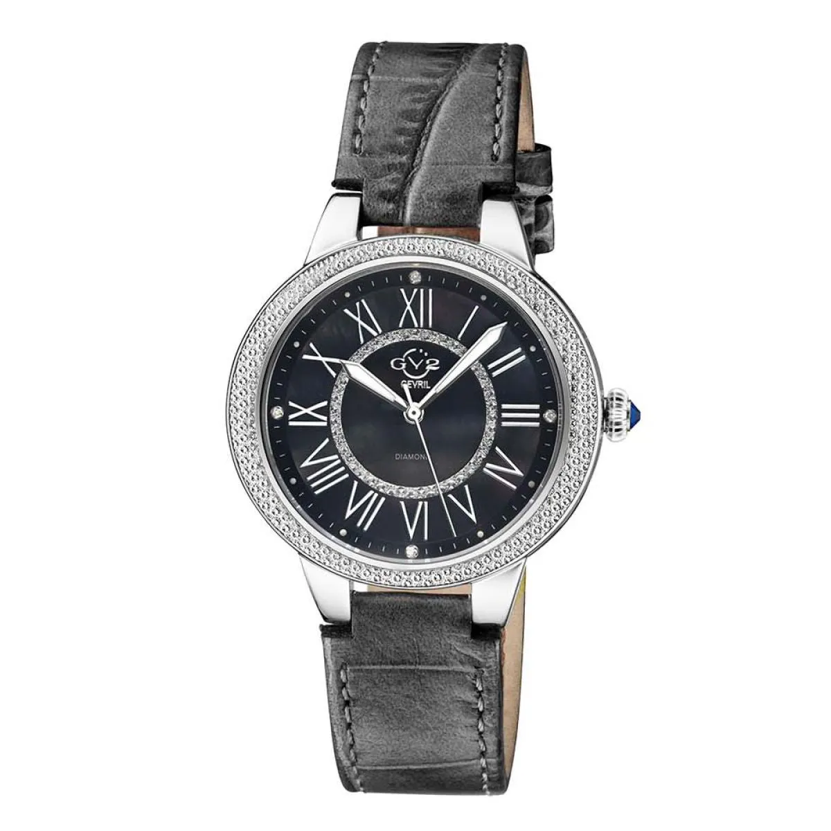 Gevril GV2 Astor II Women's Black Dial Black leather band Watch 9143-L7 sold by Watch2Day product image thumbnail 3