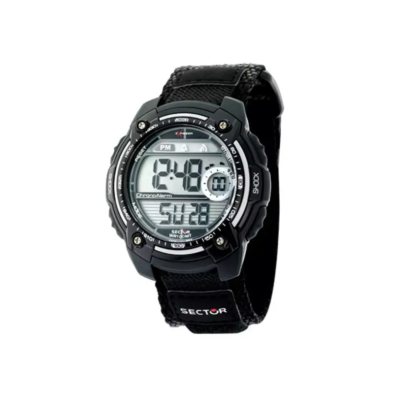Sector STREET DIGITAL BLACK STRAP SILVER R3251172023 sold by Watch2Day
