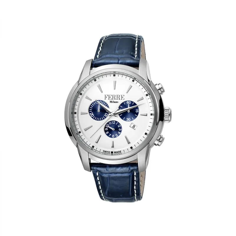 Ferre Milano Heren Horloge FM1G131L0011 45mm 10 ATM Swiss-Made made by Watch2Day
