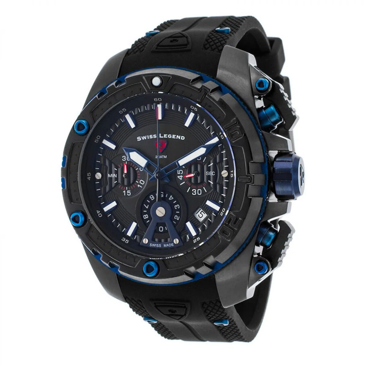 Swiss Legend Expedition X Chronographs | SL-10310SM-BB-01-BLA sold by Watch2Day