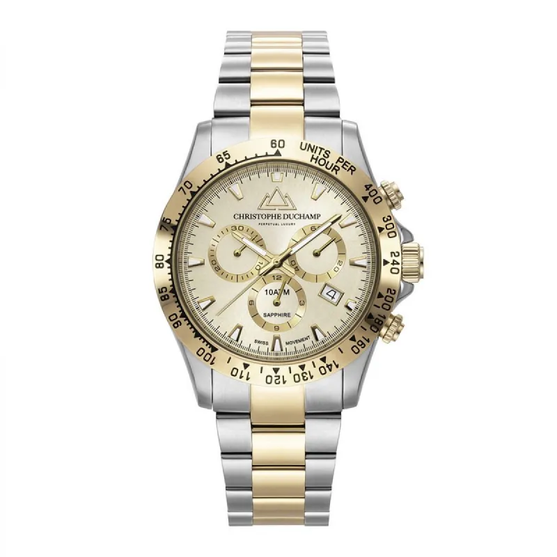 Christophe Duchamp Grand Mont CD7101-10 Heren Horloge 42mm 10 ATM made by Watch2Day