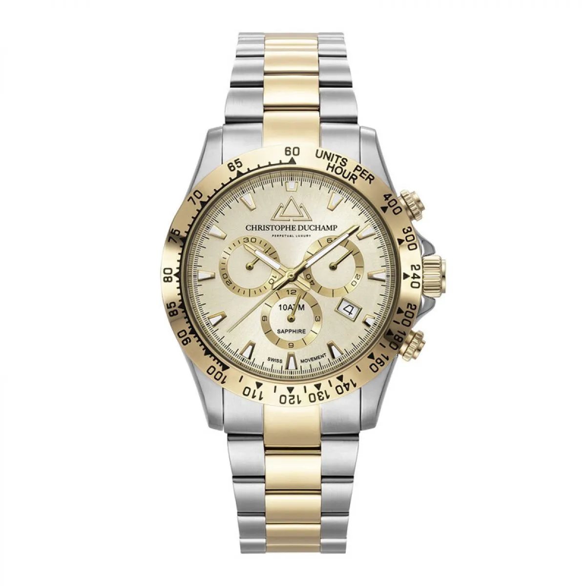 Christophe Duchamp Grand Mont CD7101-10 Heren Horloge 42mm 10 ATM sold by Watch2Day