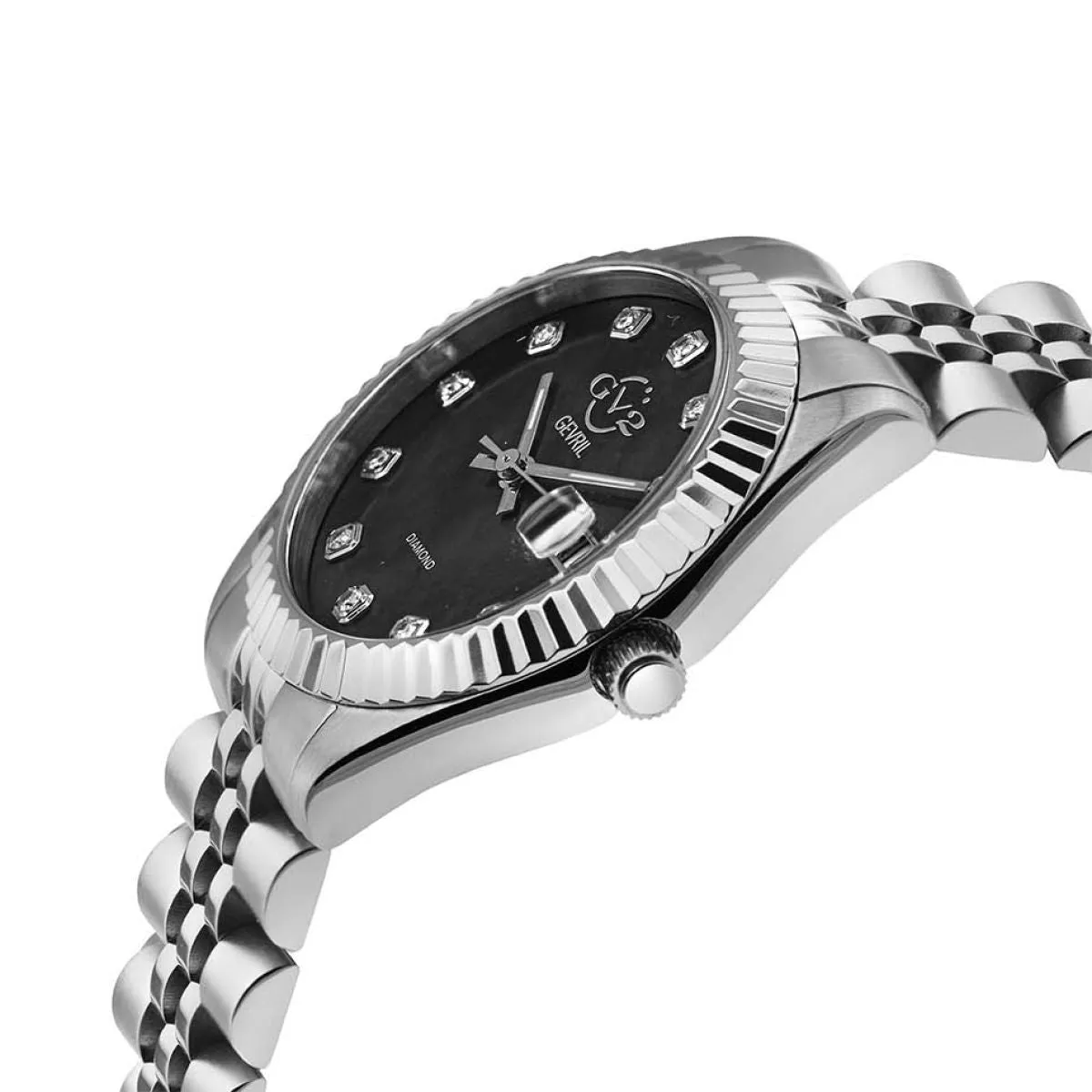 Gevril GV2 Naples Women's Black Dial Steel Watch 12407 sold by Watch2Day product image thumbnail 2