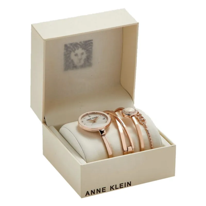 Anne Klein AK/3402BHST Dames Horloge en Armbandset 28mm 3ATM sold by Watch2Day