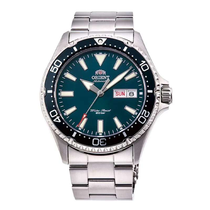 Orient Watch RA-AA0004E19B Mako Men Silver 40mm 20 ATM sold by Watch2Day