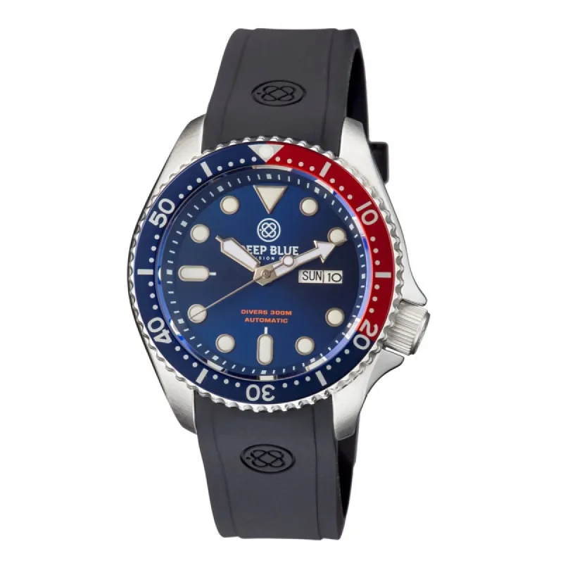 Deep Blue Watches MILPEPSBLUESIL Heren Horloge Automatic 44mm 300M sold by Watch2Day