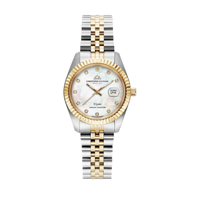Christophe Duchamp Diamond Elysees CD7201-9 Dames Horloge 33mm 5ATM sold by Watch2Day