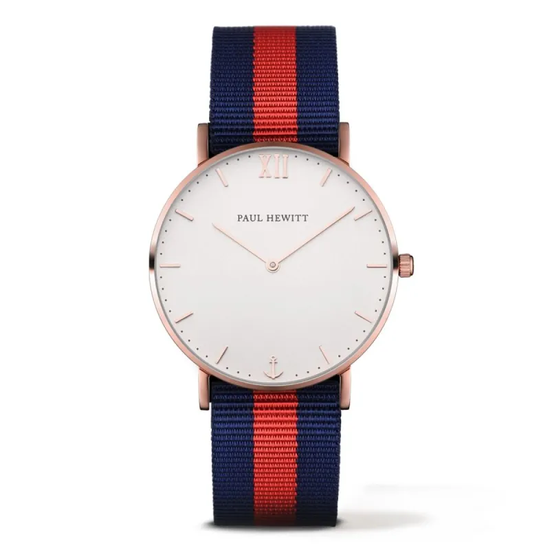 Paul hewitt PH-SA-R-ST-W-NR-20S Unisex Horloge 39mm 3 ATM made by Watch2Day