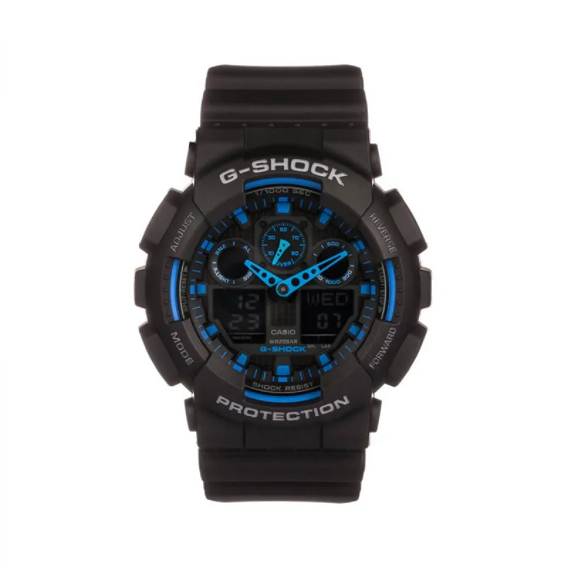 Casio G-Shock Black Chronograph | GA-100-1A2ER sold by Watch2Day
