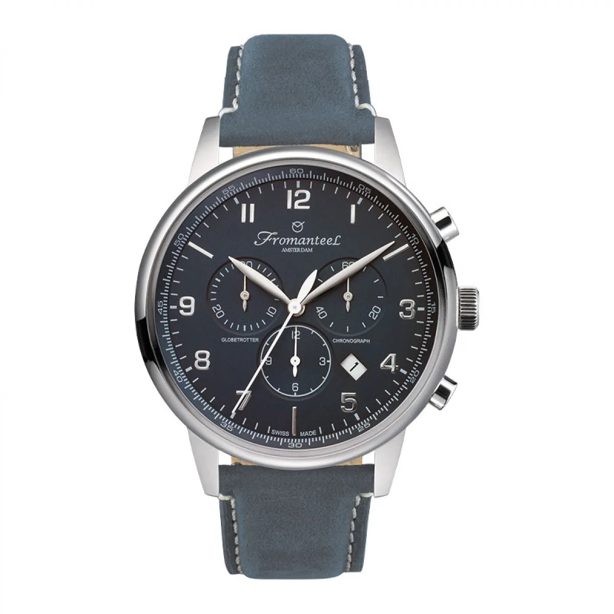 Refurbished Fromanteel Globetrotter Chrono GT-0702-022 Heren Horloge 42mm sold by Watch2Day
