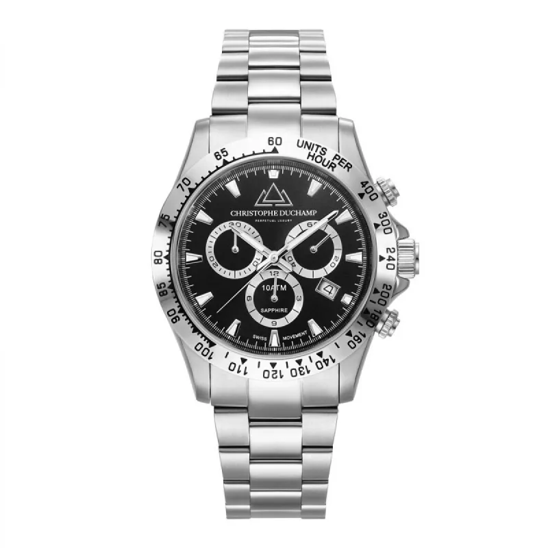 Christophe Duchamp Grand Mont CD7101-7 Heren Horloge 42mm 10 ATM made by Watch2Day