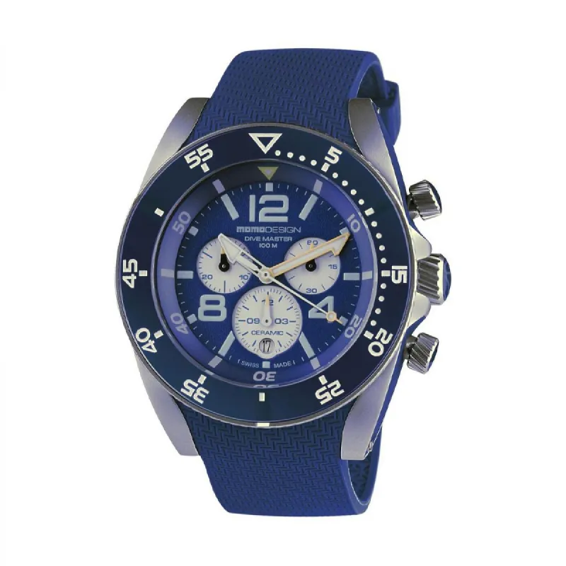 MOMO Design Dive Master MD1281BL-51 Horloge Heren 46 mm 10 ATM sold by Watch2Day
