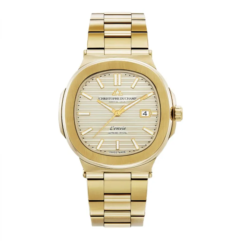 Christophe Duchamp L'envie CD7801-05 Heren Horloge 46mm 5 ATM made by Watch2Day