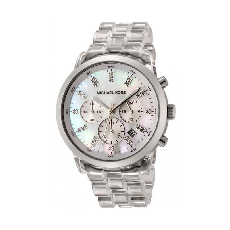 Michael Kors Crystal Chronograph Polycarbonate Staal 44mm | MK5235 sold by Watch2Day