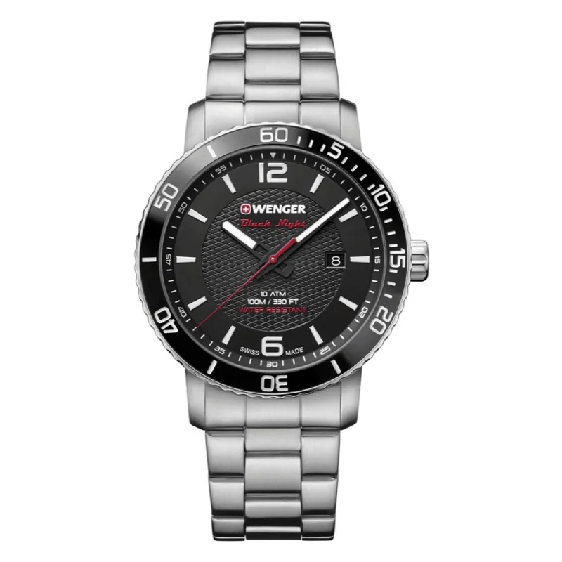 Wenger 01.1841.104 Heren Horloge Swiss-made 44mm 10 ATM sold by Watch2Day
