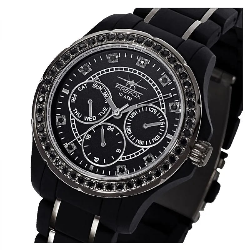 Firefox Multifunction Ladies Black Quartz | FFS176-102 sold by Watch2Day