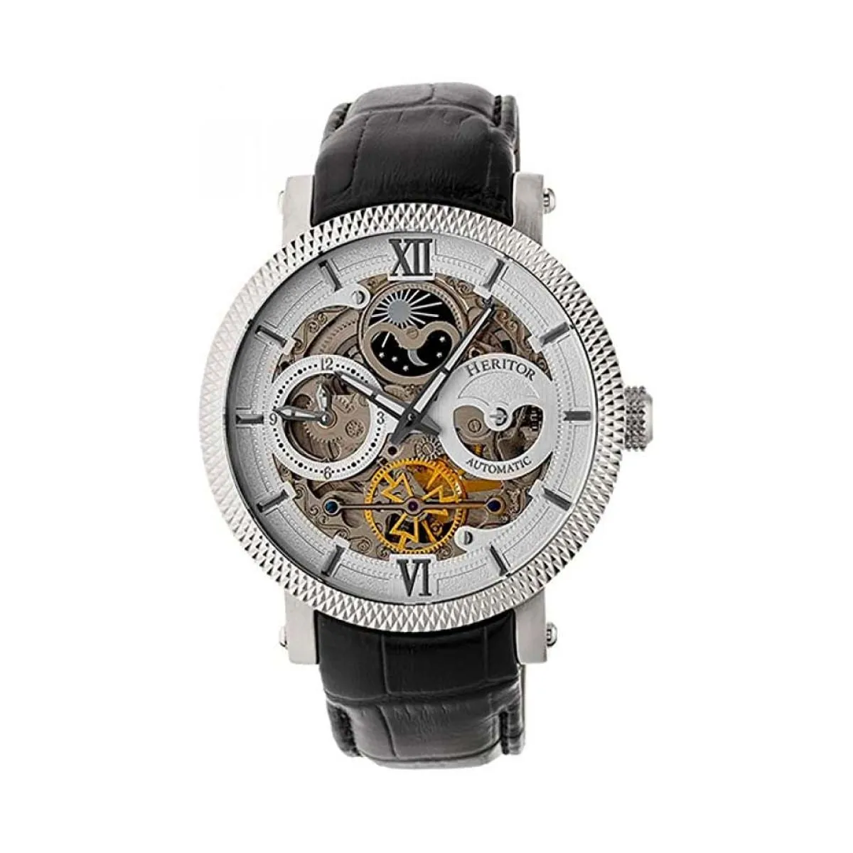 Heritor Aries Skeleton Automatics | dual time | HERHR4404 sold by Watch2Day product image thumbnail 4