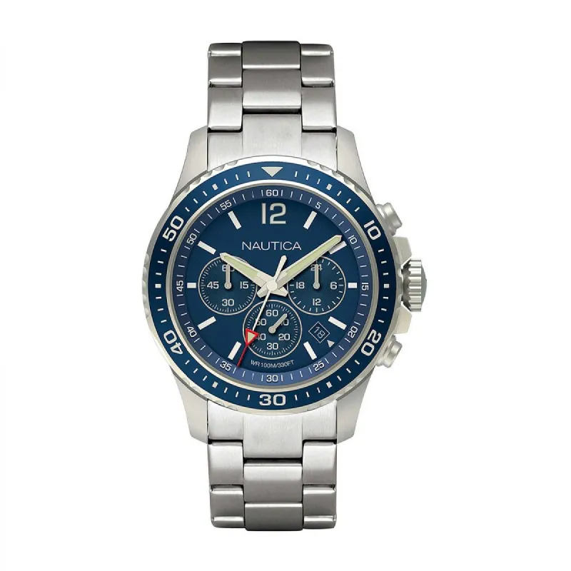 Nautica NAPFRB011 Heren Horloge 44 mm sold by Watch2Day