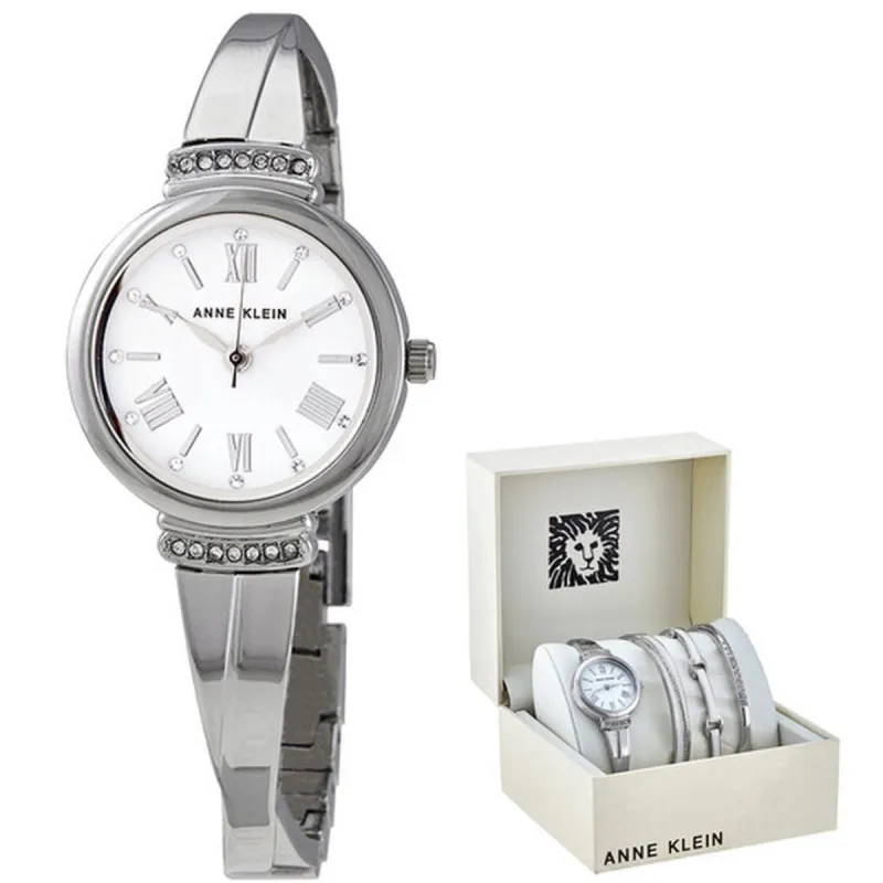 Anne Klein AK/3414WTST Dames Horloge en Armbandset 28mm 3ATM sold by Watch2Day