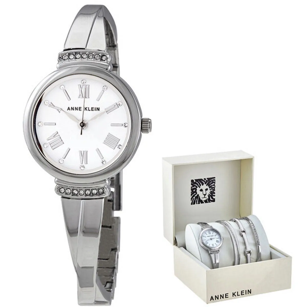 Anne Klein AK/3414WTST Dames Horloge en Armbandset 28mm 3ATM sold by Watch2Day product image thumbnail 2