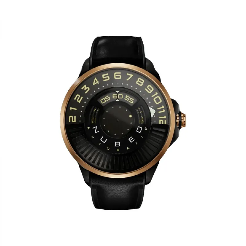 Nubeo Continuum Edelstaal Leer 45mm NB-6008-03 sold by Watch2Day